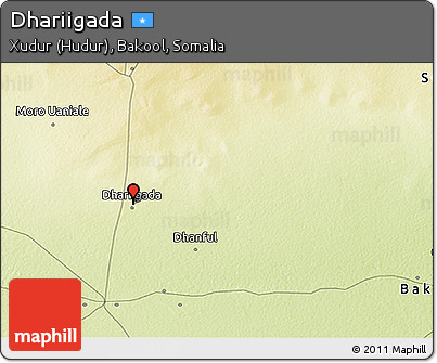 Physical 3D Map of Dhariigada