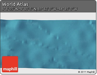 Satellite 3D Map of the Area around 4° 22' 30" N, 49° 13' 30" W