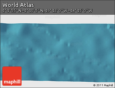 Satellite 3D Map of the Area around 4° 22' 30" N, 49° 13' 30" W
