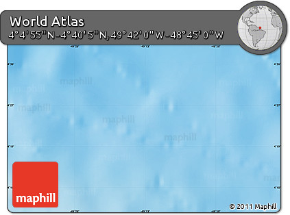 Physical Map of the Area around 4° 22' 30" N, 49° 13' 30" W