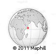 Outline Map of the Area around 4° 22' 30" N, 51° 4' 30" E, rectangular outline