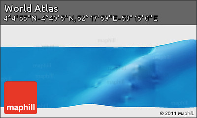 Physical Panoramic Map of the Area around 4° 22' 30" N, 52° 46' 29" E