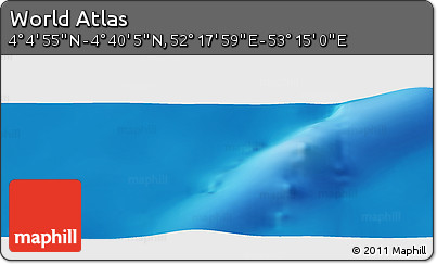 Physical Panoramic Map of the Area around 4° 22' 30" N, 52° 46' 29" E