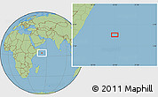Savanna Style Location Map of the area around 4° 22' 30" N, 53° 37' 30" E