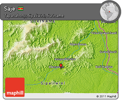 Physical 3D Map of Saje
