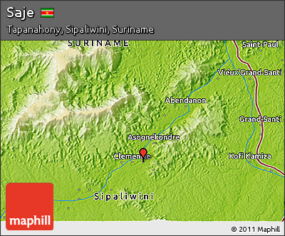 Physical 3D Map of Saje