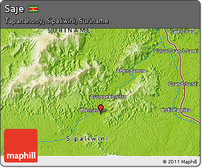 Physical 3D Map of Saje