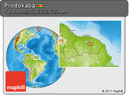 Physical Location Map of Prodokaba