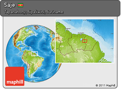 Physical Location Map of Saje
