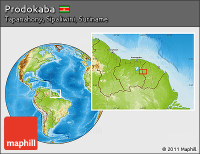 Physical Location Map of Prodokaba