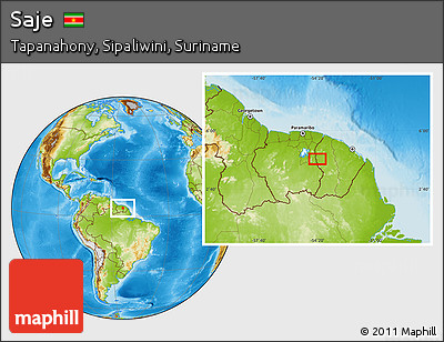 Physical Location Map of Saje