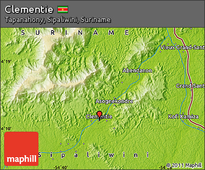 Physical Map of Clementie