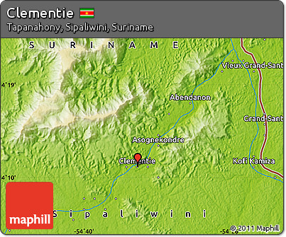 Physical Map of Clementie