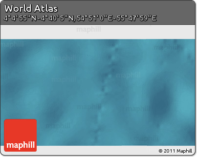Satellite 3D Map of the Area around 4° 22' 30" N, 55° 19' 30" E