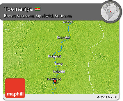 Physical 3D Map of Toemaripa