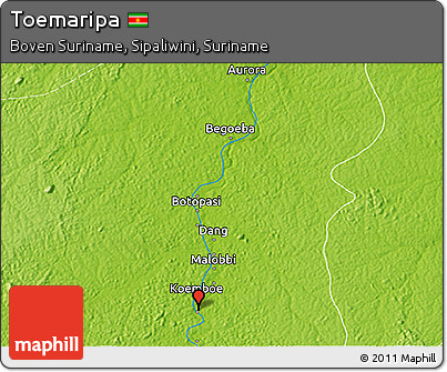 Physical 3D Map of Toemaripa
