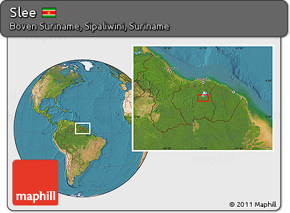 Satellite Location Map of Slee