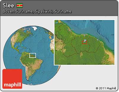 Satellite Location Map of Slee