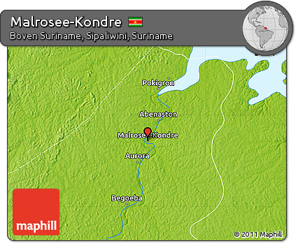 Physical Map of Malrosee-Kondre