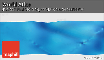 Physical Panoramic Map of the Area around 4° 22' 30" N, 56° 10' 29" E