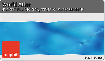 Physical Panoramic Map of the Area around 4° 22' 30" N, 56° 10' 29" E