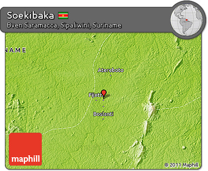 Physical 3D Map of Soekibaka