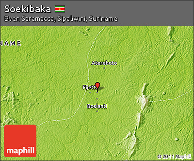 Physical 3D Map of Soekibaka