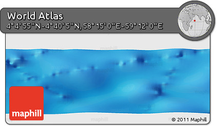 Physical Panoramic Map of the Area around 4° 22' 30" N, 58° 43' 30" E