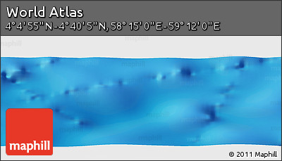 Physical Panoramic Map of the Area around 4° 22' 30" N, 58° 43' 30" E