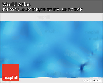 Physical 3D Map of the Area around 4° 22' 30" N, 60° 25' 29" E
