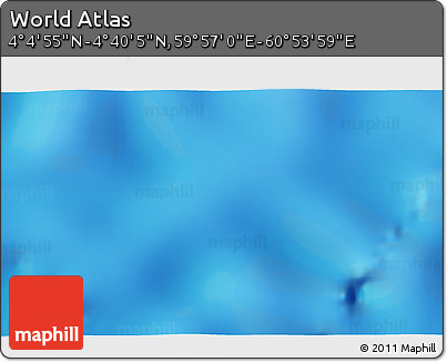 Physical 3D Map of the Area around 4° 22' 30" N, 60° 25' 29" E