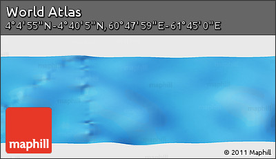 Physical Panoramic Map of the Area around 4° 22' 30" N, 61° 16' 29" E