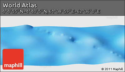 Physical Panoramic Map of the Area around 4° 22' 30" N, 62° 7' 30" E