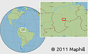 Savanna Style Location Map of the area around 4° 22' 30" N, 64° 31' 30" W