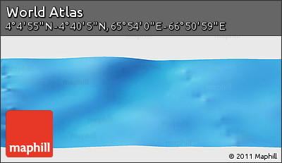 Physical Panoramic Map of the Area around 4° 22' 30" N, 66° 22' 30" E