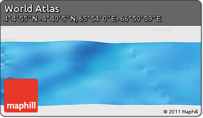 Physical Panoramic Map of the Area around 4° 22' 30" N, 66° 22' 30" E