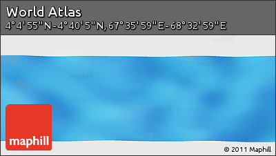 Physical Panoramic Map of the Area around 4° 22' 30" N, 68° 4' 29" E