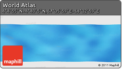 Physical Panoramic Map of the Area around 4° 22' 30" N, 68° 4' 29" E