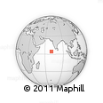 Outline Map of the Area around 4° 22' 30" N, 70° 37' 30" E, rectangular outline
