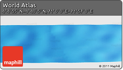 Physical Panoramic Map of the Area around 4° 22' 30" N, 71° 28' 29" E
