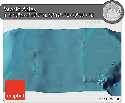 Satellite 3D Map of the Area around 4° 22' 30" N, 73° 10' 30" E