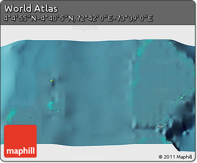 Satellite 3D Map of the Area around 4° 22' 30" N, 73° 10' 30" E