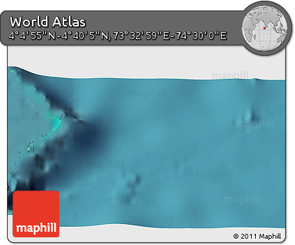 Satellite 3D Map of the Area around 4° 22' 30" N, 74° 1' 30" E