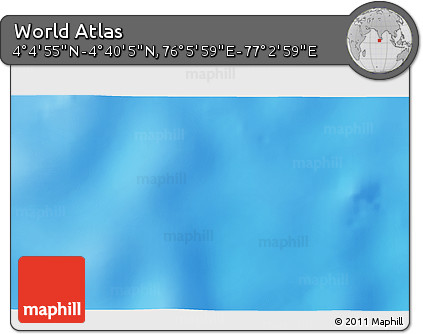 Physical 3D Map of the Area around 4° 22' 30" N, 76° 34' 29" E