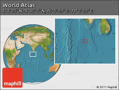 Satellite Location Map of the Area around 4° 22' 30" N, 76° 34' 29" E