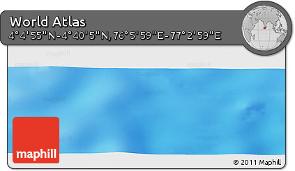 Physical Panoramic Map of the Area around 4° 22' 30" N, 76° 34' 29" E