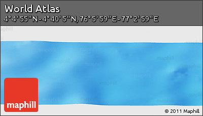 Physical Panoramic Map of the Area around 4° 22' 30" N, 76° 34' 29" E