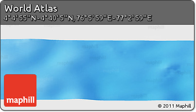 Physical Panoramic Map of the Area around 4° 22' 30" N, 76° 34' 29" E