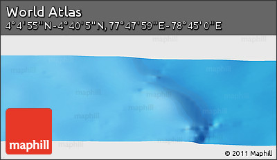 Physical Panoramic Map of the Area around 4° 22' 30" N, 78° 16' 30" E