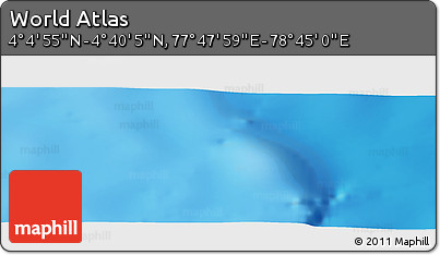 Physical Panoramic Map of the Area around 4° 22' 30" N, 78° 16' 30" E